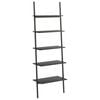 vidaXL Scaffale Pendente a 5 Livelli Nero 64x34x185,5 cm