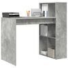 vidaXL Scrivania Grigio cemento 108 x 55 x 103.5 cm Legno multistrato