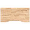 vidaXL Piano Scrivania 100x60x2,5 cm Rovere Massello Non Trattato
