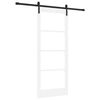 vidaXL Porta scorrevole ORKDAL Bianco e Nero 83 x 202 cm