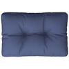 vidaXL Cuscino per Pallet Blu Marino 60x40x12 cm in Tessuto