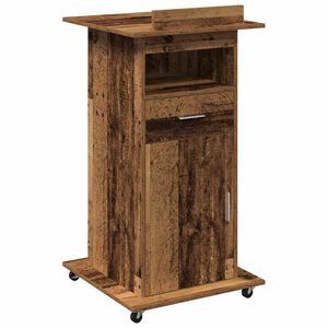 vidaXL Podio Legno vecchio Legno ingegnerizzato 55 x 55 x 107 cm