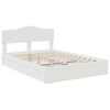 vidaXL Letto con Contenitore Bianco 140 x 200 cm Legno multistrato