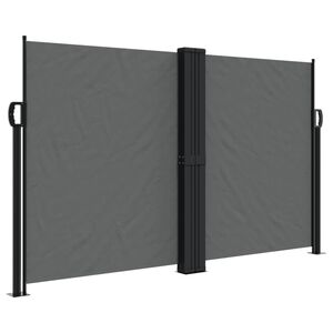 vidaXL Tenda da Sole Laterale Retrattile Antracite 140x1200 cm