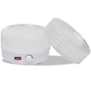 vidaXL Essiccatore Alimentare con 6 Vassoi Impilabili (Rotondo)