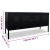 vidaXL Mobile Porta TV 118x40x60 cm Nero