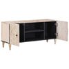 vidaXL Mobile TV Bianco 105 x 33,5 x 46 cm Legno di mango massello