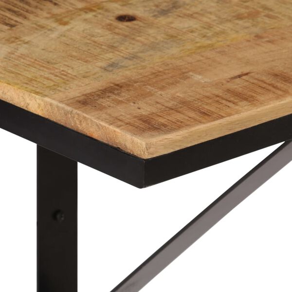 vidaXL Mensola da Parete 40x30x32 cm in Legno Massello Mango e Ferro