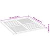 vidaXL Piano per Tavolo 90x90x2,2 cm Quadrato Legno Massello di Faggio