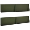 vidaXL Muro di contenimento 4 pz 100 x 12 x 30 cm Acciaio Verde Oliva