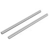vidaXL Asta Filettata 2 pcs Argento 6 x 120 mm Acciaio
