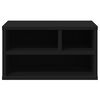 vidaXL Supporto per Stampante Nero 40x32x22,5 cm in Legno Multistrato