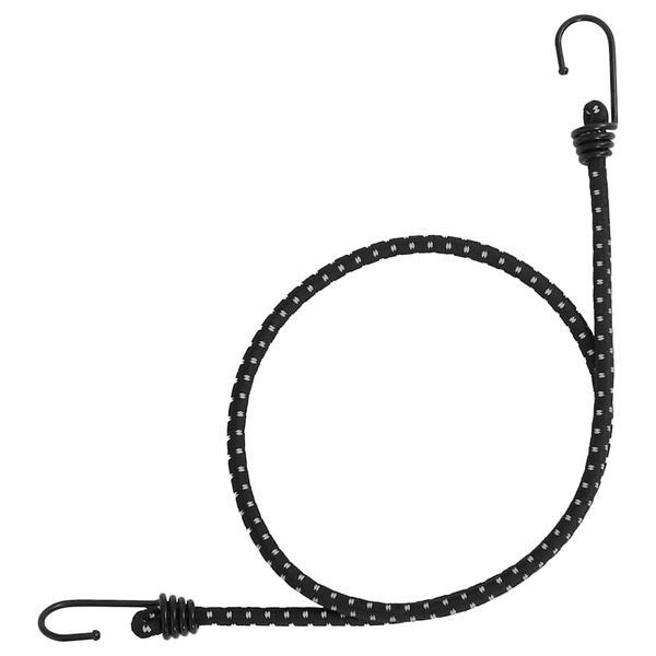 vidaXL Corde Elastiche con Strisce Riflettenti e Ganci 10 pz 100 cm