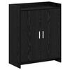 vidaXL Mobile per scarpe con porta Rovere Nero 73,5 x 36 x 92 cm