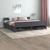 vidaXL Giroletto 4 Cassetti Grigio Scuro Legno Massello Pino 200x200cm