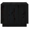 vidaXL Tavolino da Salotto Nero 120x50x40,5 cm Legno Massello di Pino