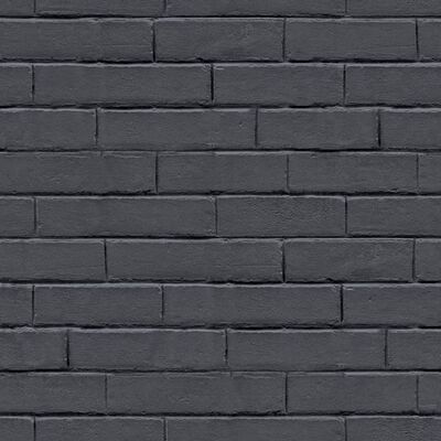 Noordwand Carta da Parati Good Vibes Chalkboard Brick Wall Nera Grigia