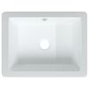 vidaXL Lavandino da Bagno Bianco 39x30x18,5 cm Rettangolare Ceramica