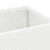 vidaXL Supporto per Ombrellone Bianco 15,5 x 15,5 x 49 cm Metallo