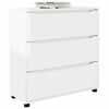 vidaXL Armadio Bianco Lucido 80 x 31 x 81 cm Legno multistrato