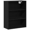 vidaXL Credenza con cassetto Rovere Nero 69,5 x 34 x 180 cm