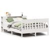 vidaXL Letto Libreria senza Materasso Bianco 120x190 cm Legno di Pino