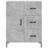 vidaXL Credenza Grigio Cemento 69,5x34x180 cm in Legno Multistrato