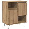 vidaXL Credenza 3 pcs Rovere artigianale 60 x 35 x 70 cm