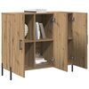 vidaXL Credenza Rovere artigianale 90 x 34 x 80 cm Legno multistrato