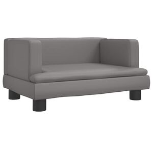 vidaXL Lettino per Cani Grigio 60x40x30 cm in Similpelle