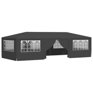 vidaXL Gazebo Professionale con Pareti 4x9 m Antracite 90 g/m²