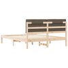 vidaXL Letto con Testiera Rivestita Talpa 150 x 200 cm Pino massello