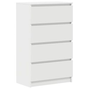 vidaXL Credenza Bianca 60x35x98,5 cm in Legno Multistrato