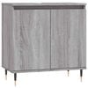 vidaXL Mobile da Bagno Grigio Sonoma 58x33x60 cm in Legno Multistrato