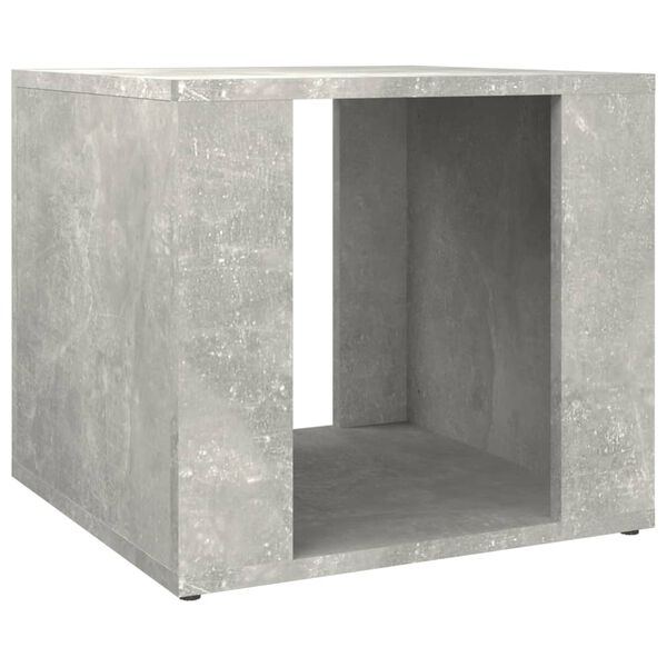 vidaXL Comodino Grigio Cemento 41x40x36 cm in Legno Multistrato