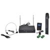 vidaXL Ricevitore 1 Microfono Wireless e 1 Set Auricolari Wireless VHF