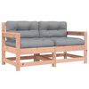 vidaXL Sedie da Giardino con Cuscini 2 pz in Legno Massello di Douglas