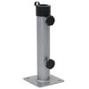 vidaXL Base per Ombrellone per Palo da &Oslash;38/48 mm Argento in Acciaio