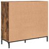 vidaXL Credenza Rovere fum&eacute; 89,5 x 33 x 82 cm Legno multistrato
