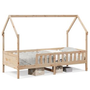 vidaXL Giroletto Casetta per Bambini 90x200 cm Legno Massello di Pino
