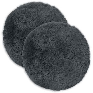 vidaXL Cuscino con cuscino HEERLEN 6 pz Antracite Fleece PV