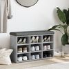 vidaXL Panca Porta Scarpe Grigio Cemento 82x32x50cm Legno Multistrato