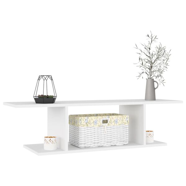 vidaXL Mobile Porta TV a Parete Bianco 103x30x26,5 cm