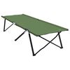 vidaXL Letto da campeggio pieghevole 2 pcs Verde 206 x 76 x 74 cm
