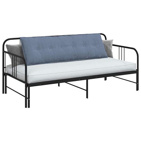 vidaXL Cuscino per Schiena Blu 160 x 50 cm Tessuto in Cords