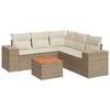 vidaXL Patio Sofa Set 6-Posti Beige