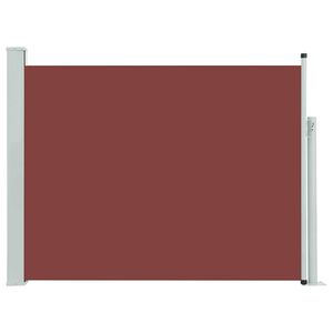 vidaXL Tenda Laterale Retrattile per Patio 140x500 cm Marrone