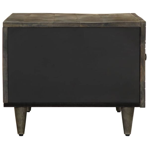 vidaXL Tavolino da Salotto Grigio Chiaro 80x50x40 cm Legno di Mango