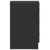 vidaXL Comodini 2 pz Neri 38x35x56 cm in Legno Ingegnerizzato