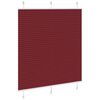 vidaXL Tenda Plissettata Rosso Bordeaux 115x100 cm Larghezza Tessuto